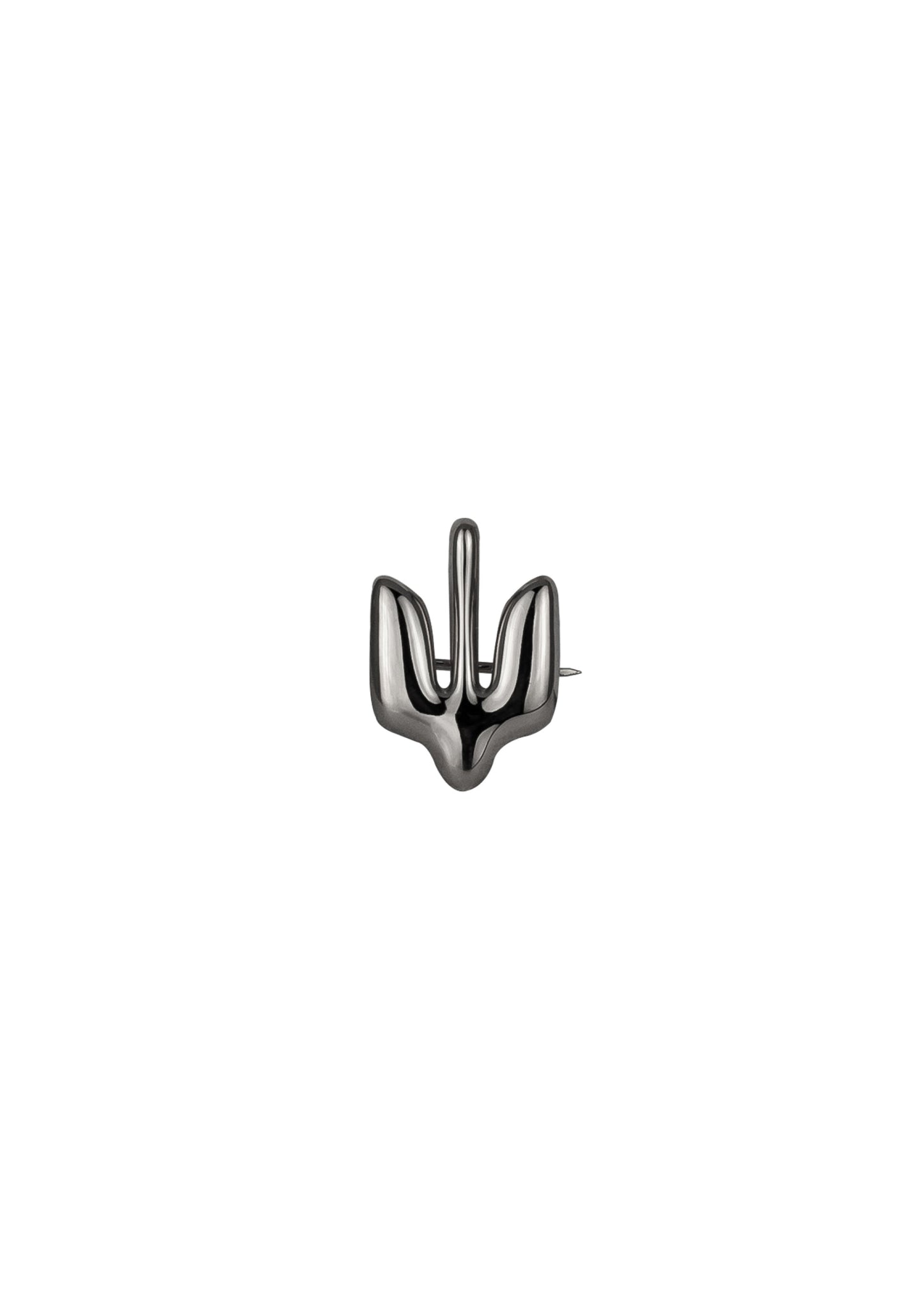 Silver Brooch Trident