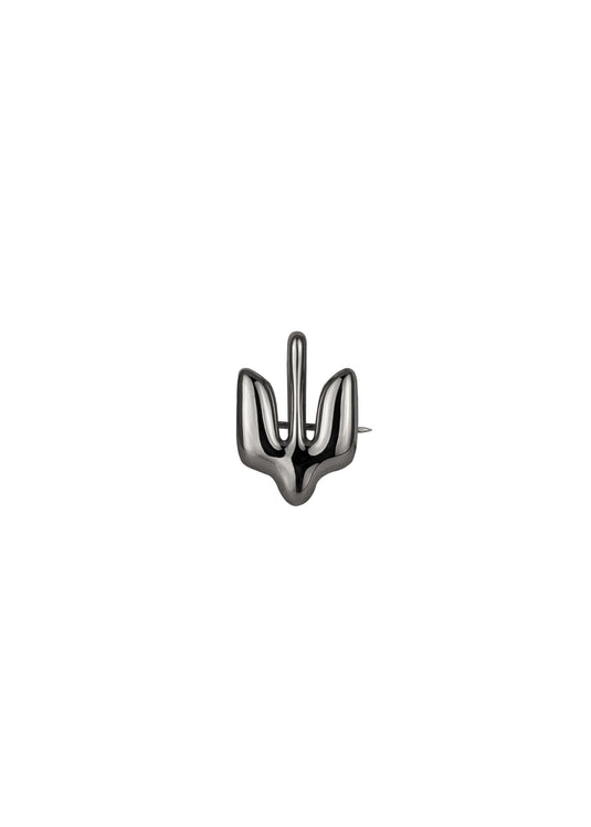 Silver Brooch Trident
