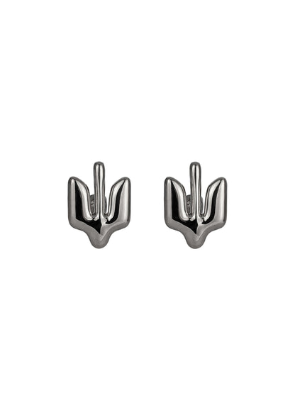 Silver Cufflinks Trident