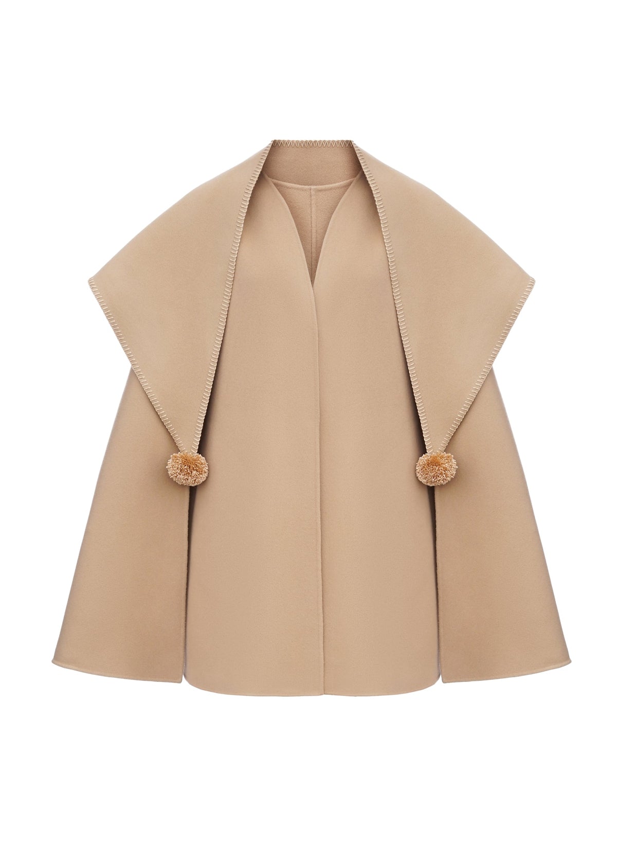 Guglia Cape Coat in Beige