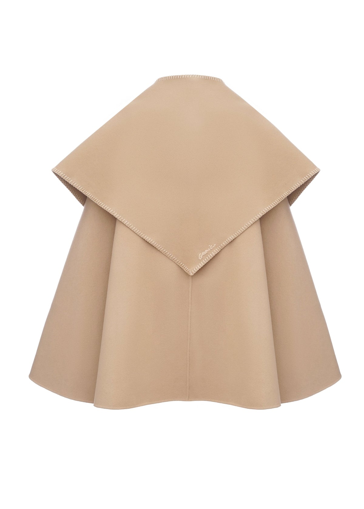 Guglia Cape Coat in Beige
