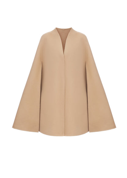 Guglia Cape Coat in Beige