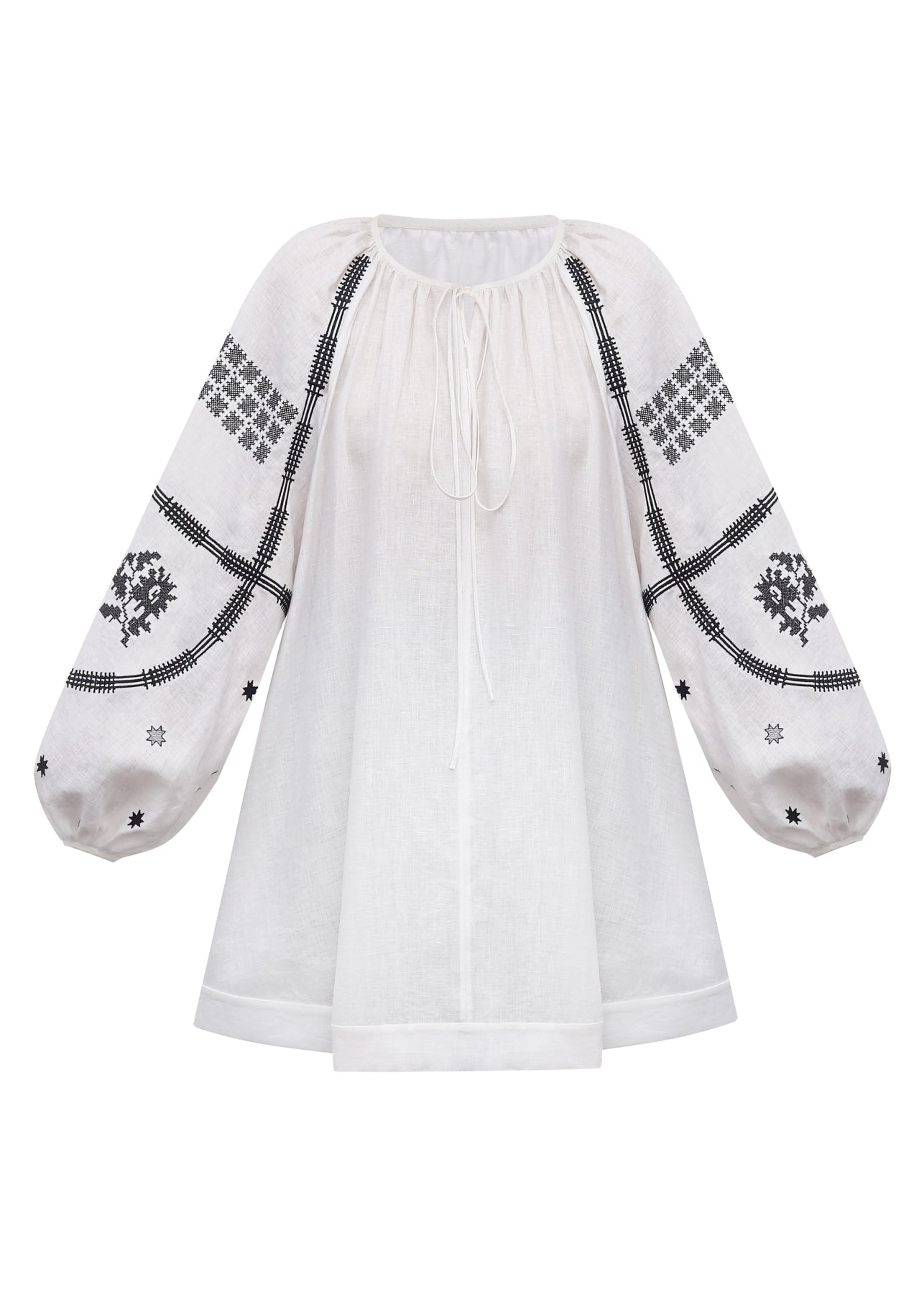 Rosa Embroidered Dress - White / XS-S Rosa Embroidered Dress - White / XS-S