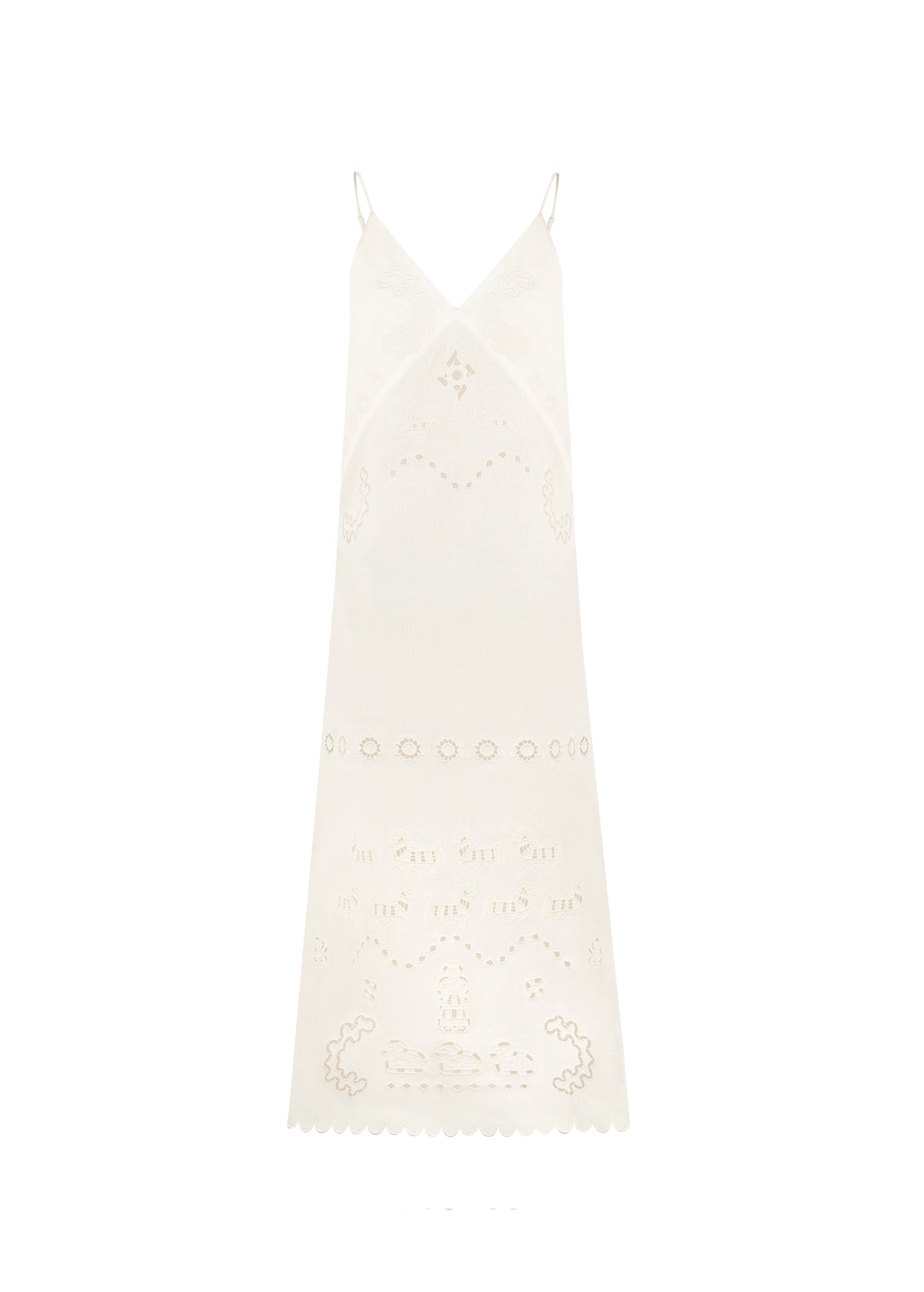 FEVRONIIA Embroidered Dress