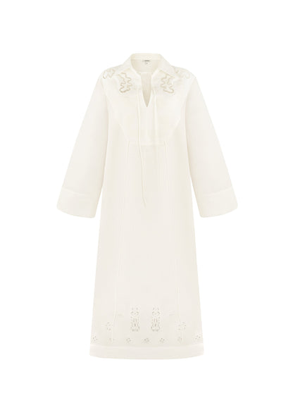 Onysiia Embroidered Linen Dress
