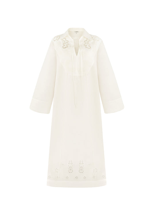 Onysiia Embroidered Linen Dress
