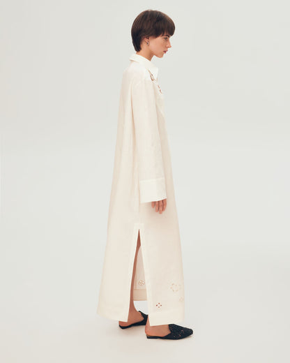 Onysiia Embroidered Linen Dress