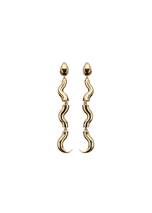 Serpent Drop Earrings