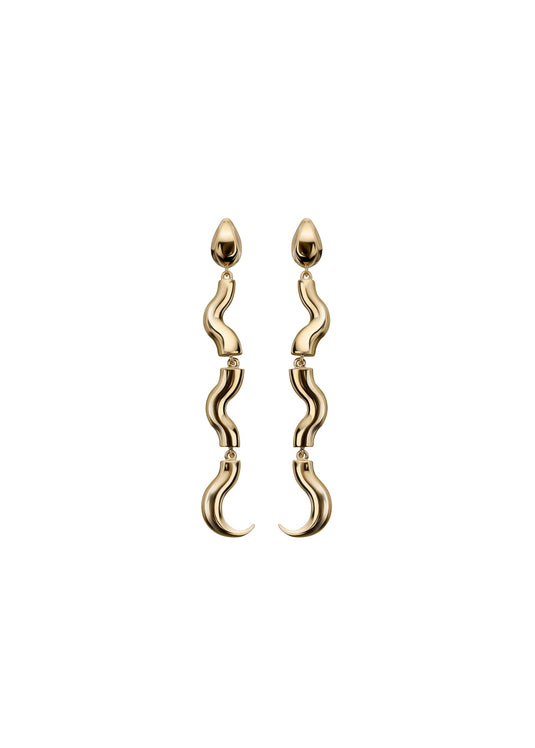Serpent Drop Earrings