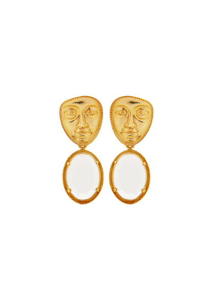 Transparent Earrings Atlas heads