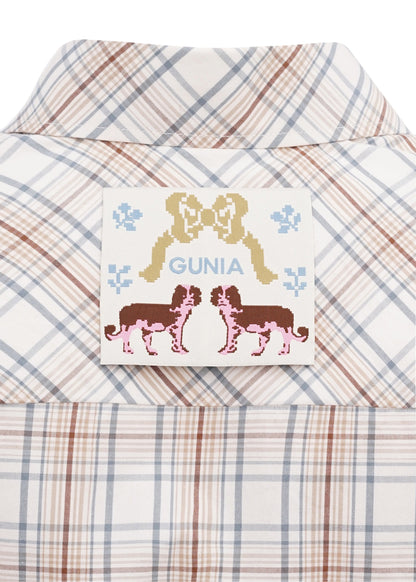 Riabchyk Plaid Embroidered Shirt in Light