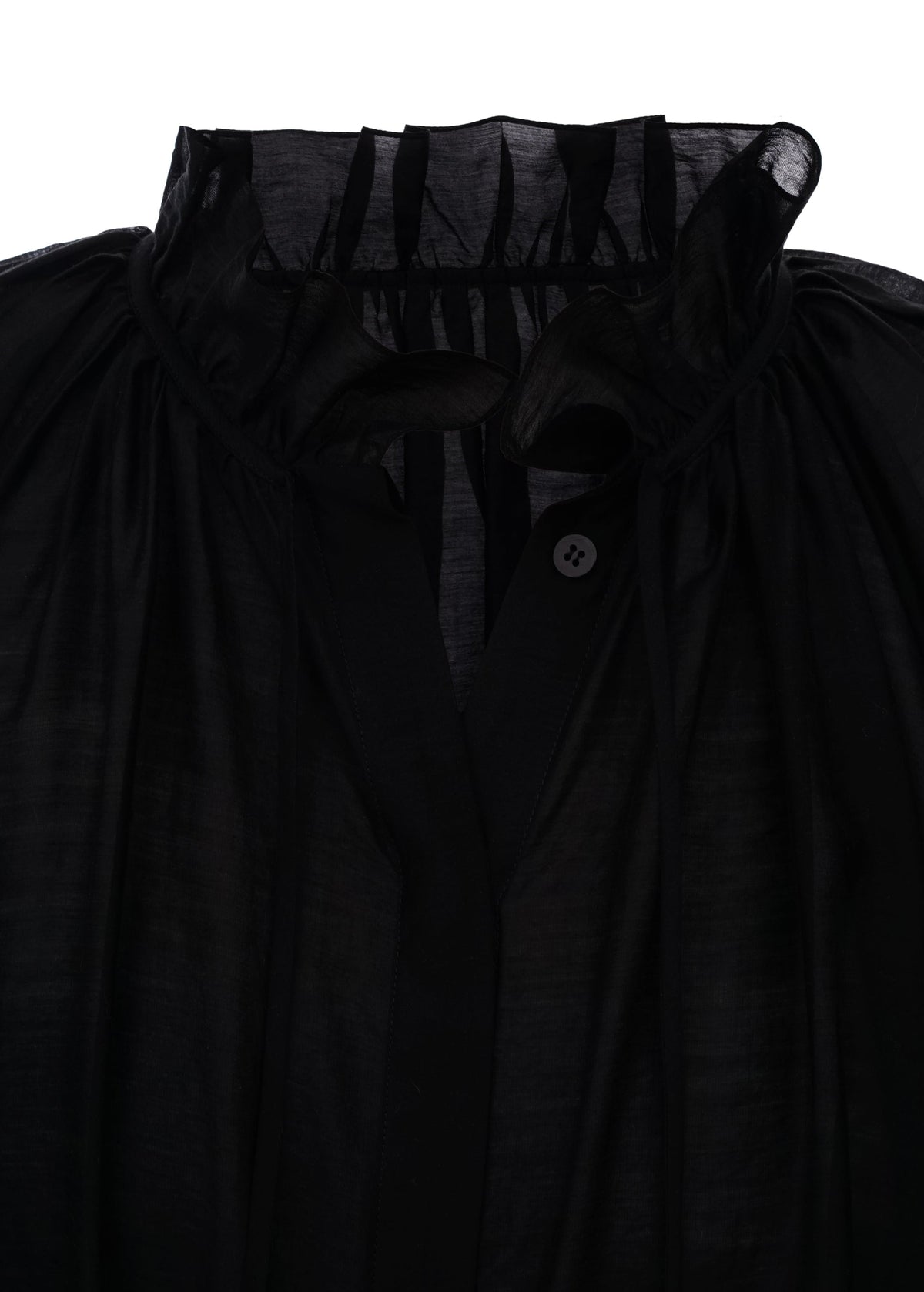 Gafiia Ruffled Blouse in Black slide 3