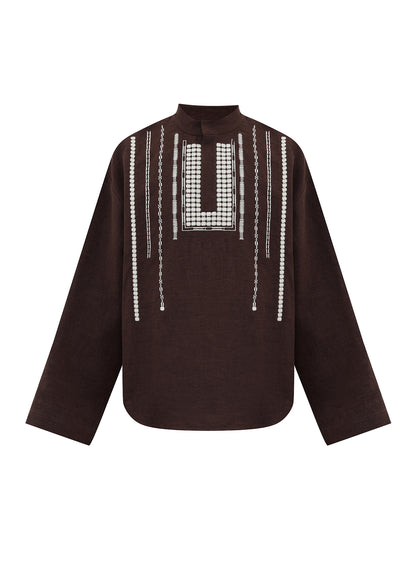 Yarema Male Shirt in brown