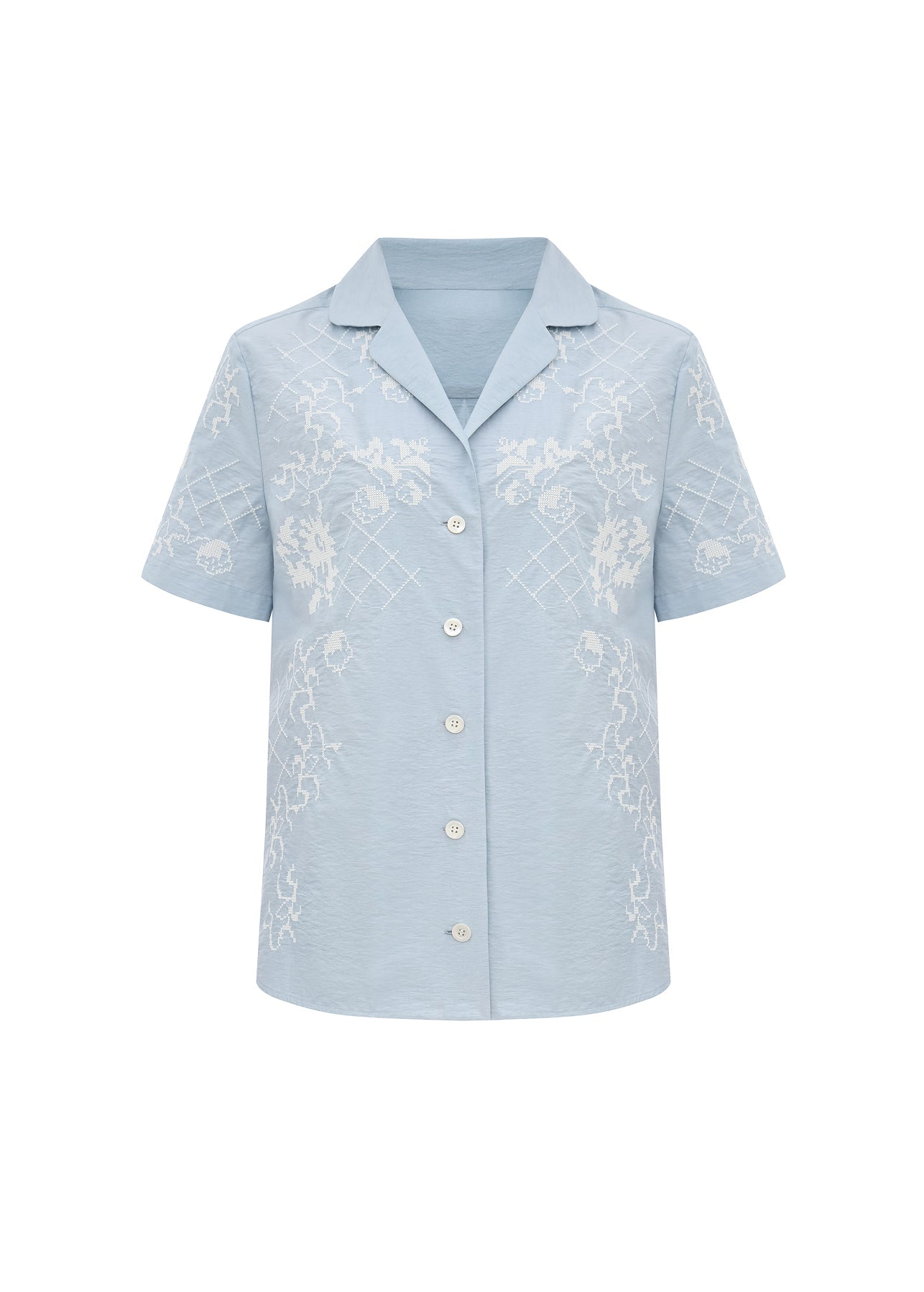 Shirt with Tyn Embroidery