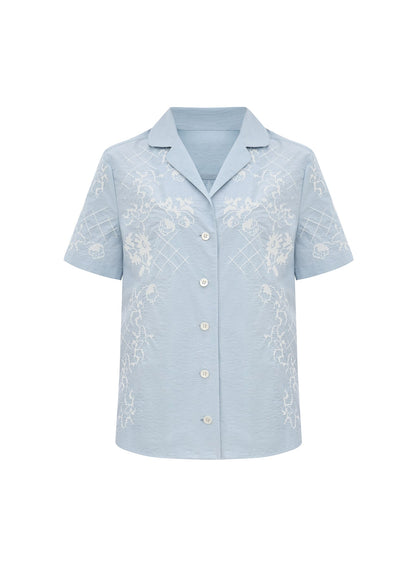 Shirt with Tyn Embroidery