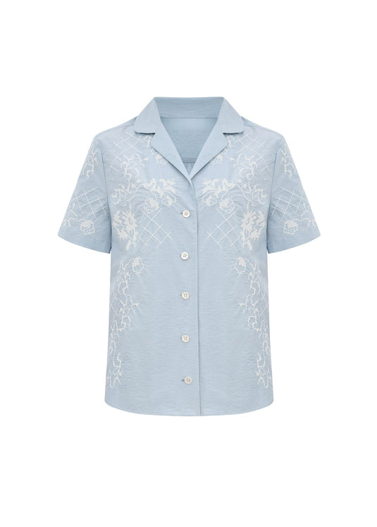 Shirt with Tyn Embroidery