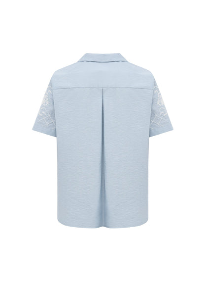 Shirt with Tyn Embroidery