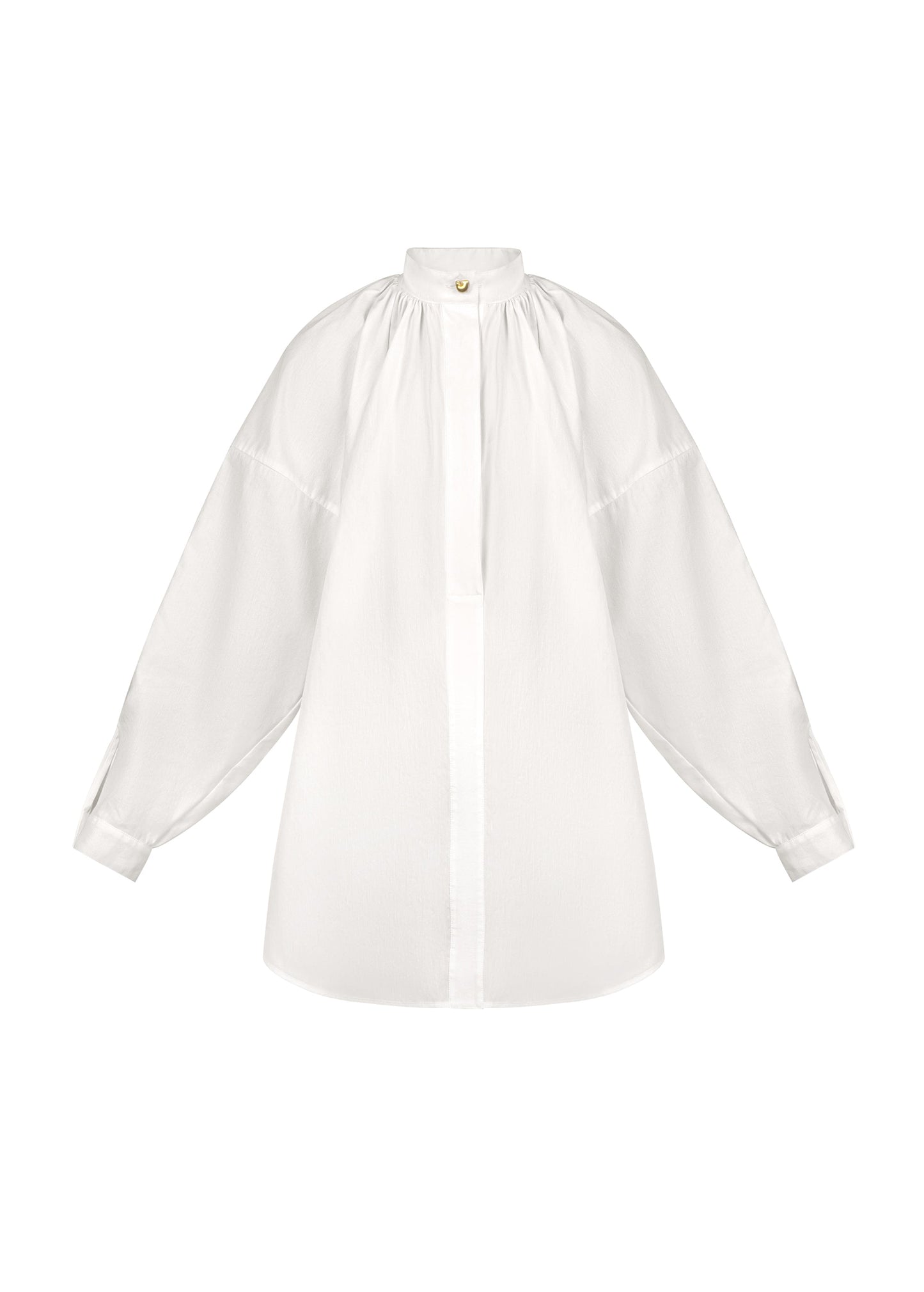 Kylyna Embroidered Shirt in Milk
