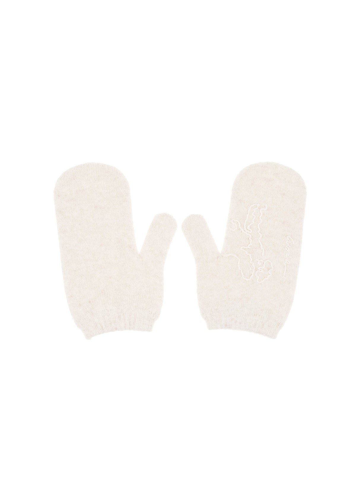 GUNIA Cashmere Mittens in Beige slide 1