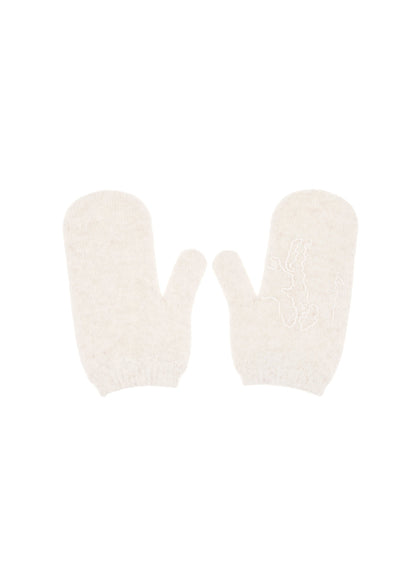 GUNIA Cashmere Mittens in Beige
