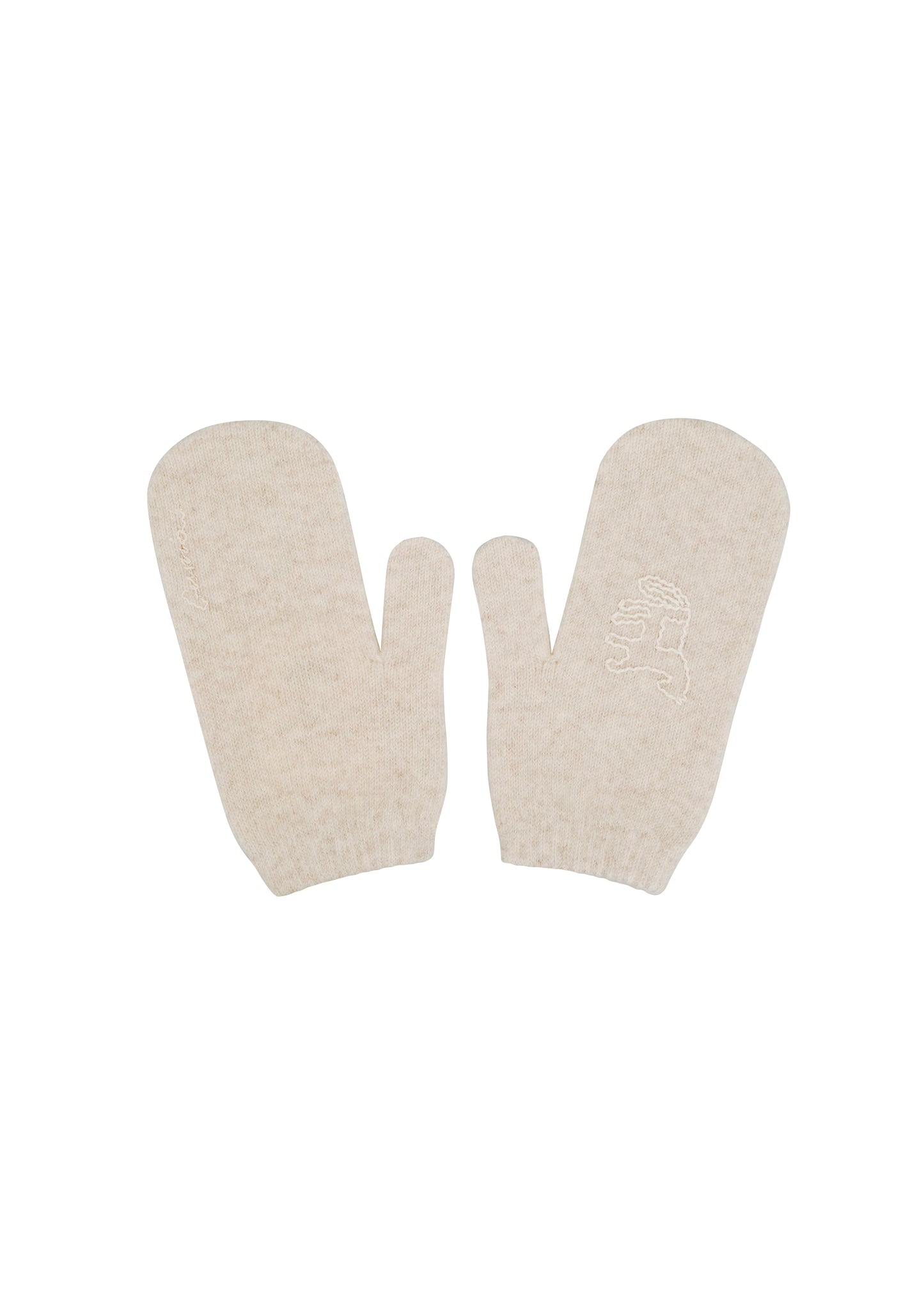 Konyk Cashmere Mittens in Milk