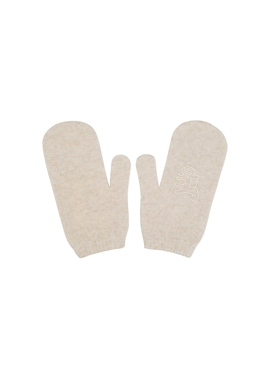 Konyk Cashmere Mittens in Milk