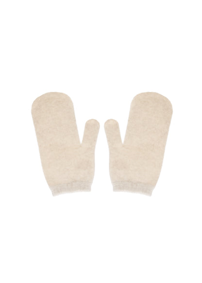 Konyk Cashmere Mittens in Milk