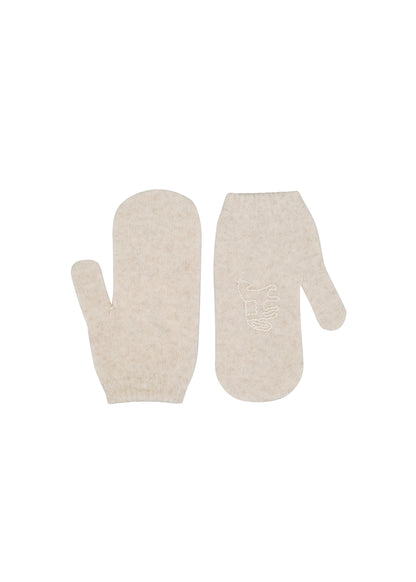 Konyk Cashmere Mittens in Milk