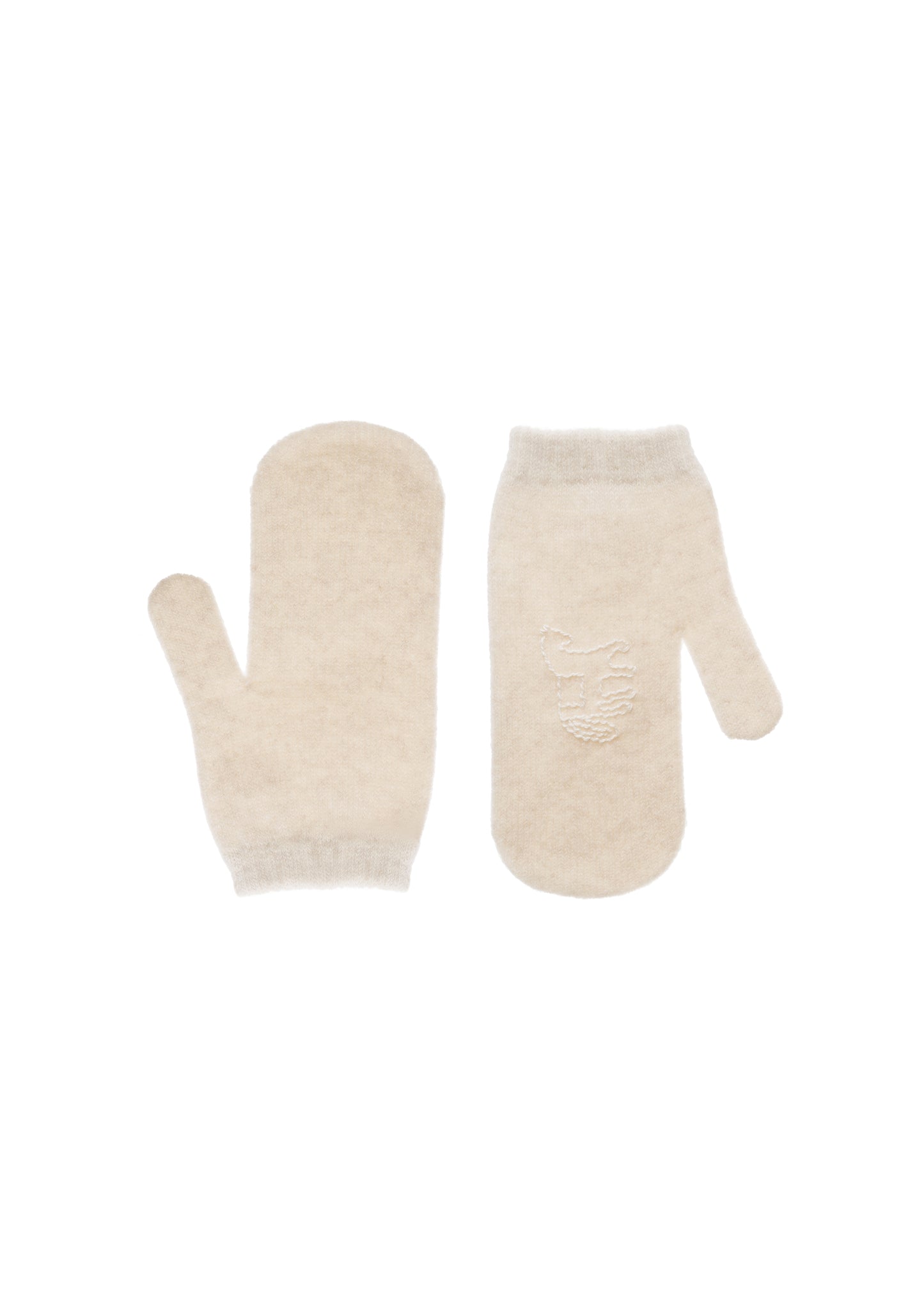Konyk Cashmere Mittens in Milk