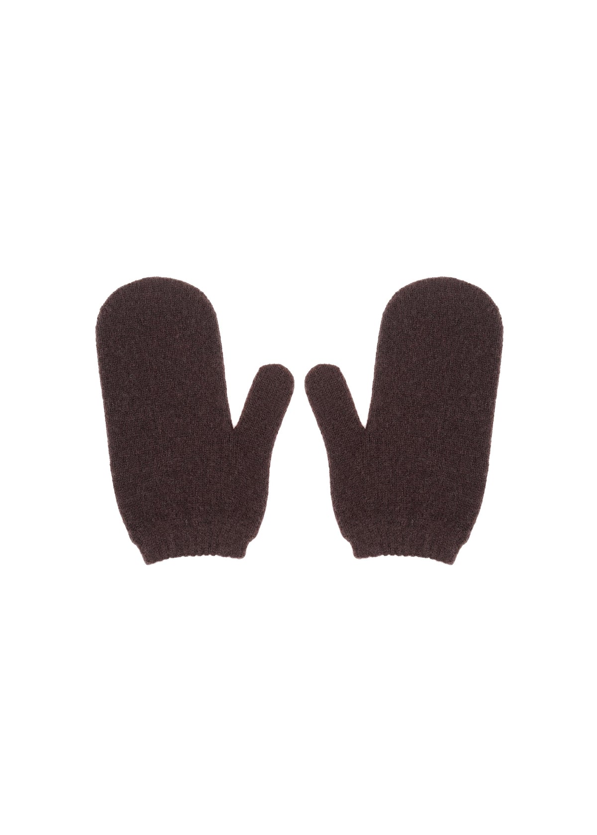 GUNIA Cashmere Mittens in Brown