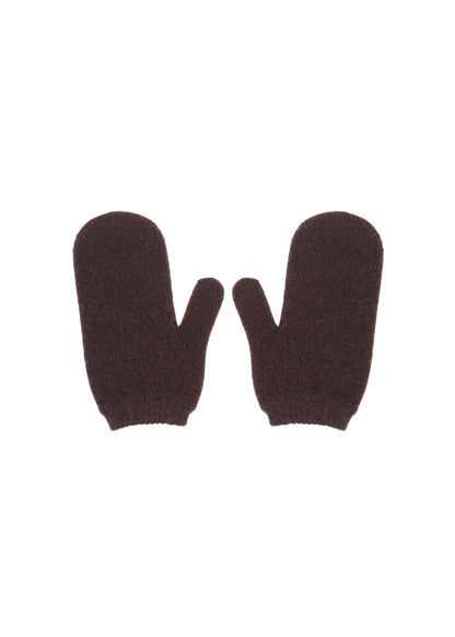 GUNIA Cashmere Mittens in Brown