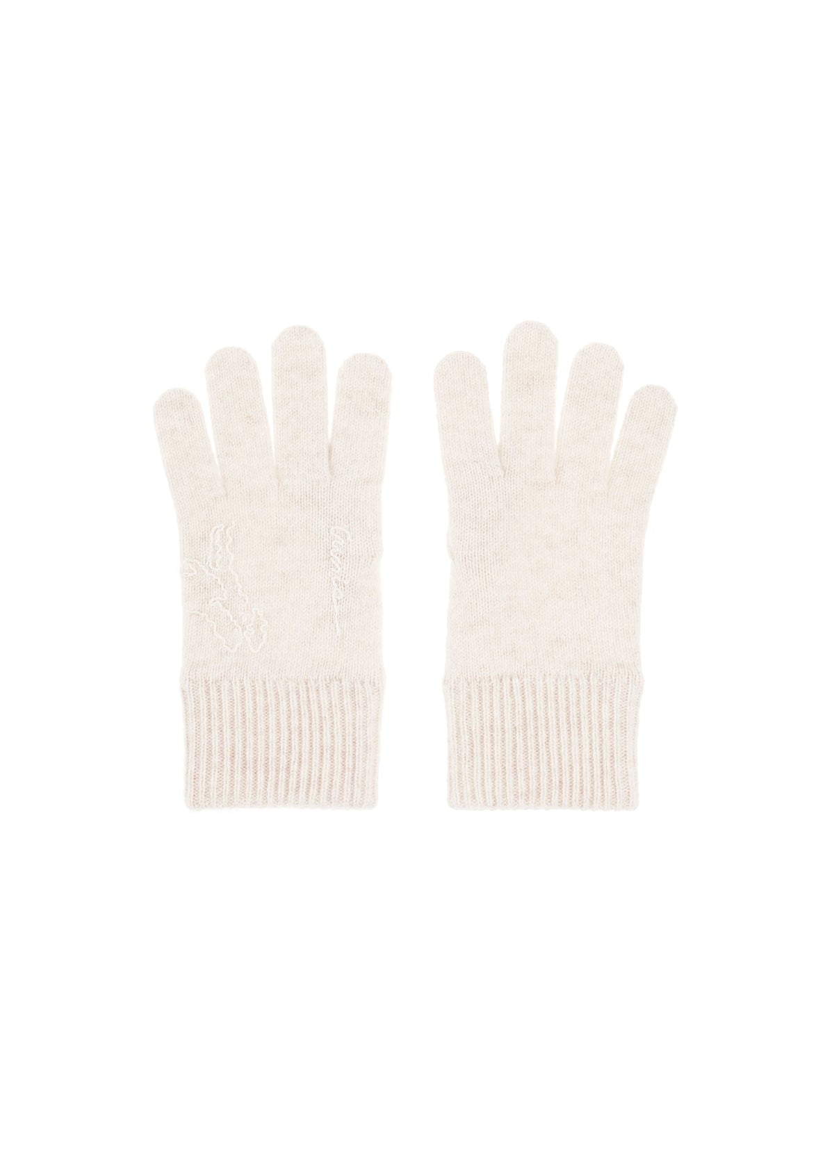Riabchyk Cashmere Gloves in Beige slide 1