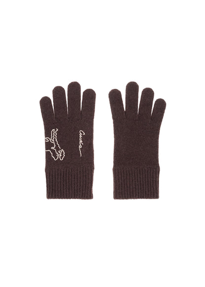 Riabchyk Cashmere Gloves in Brown