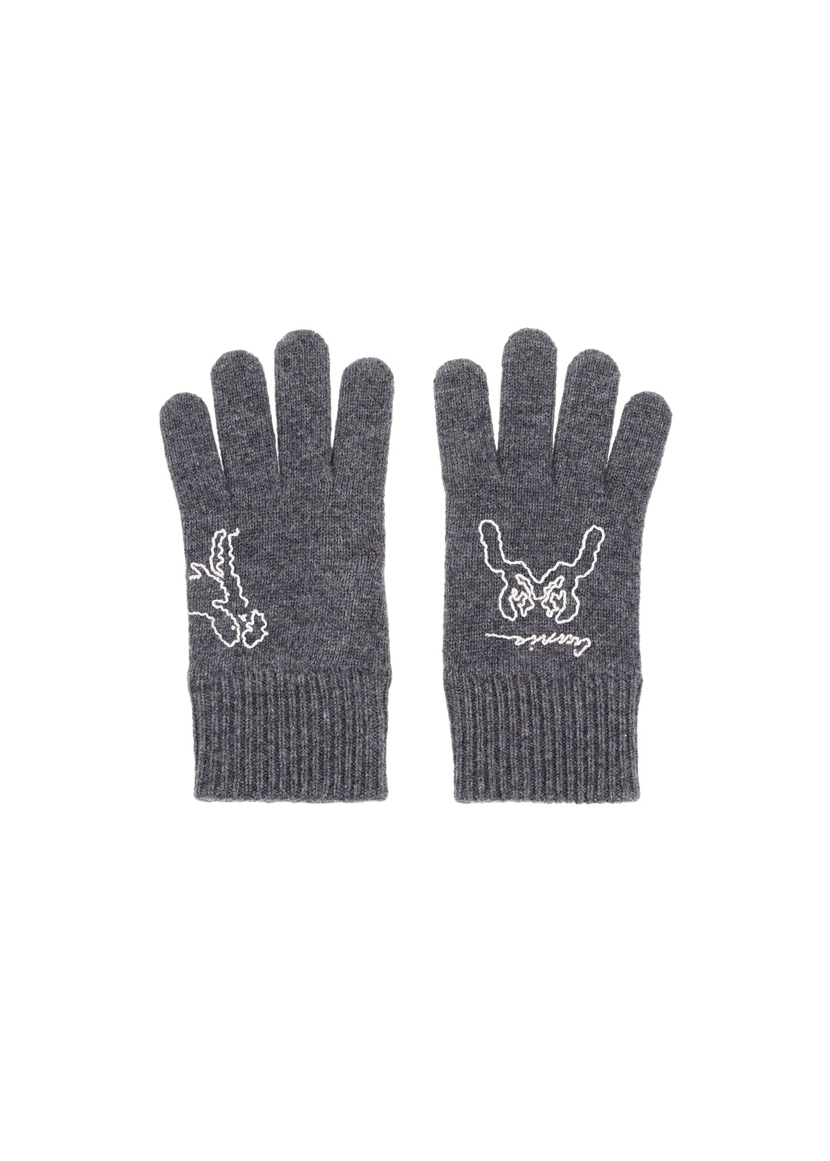 Riabchyk Cashmere Gloves in Grey slide 1