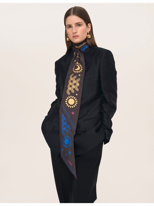 Silk headscarf long