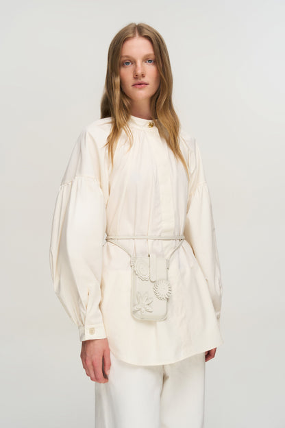 Leather Haman in White