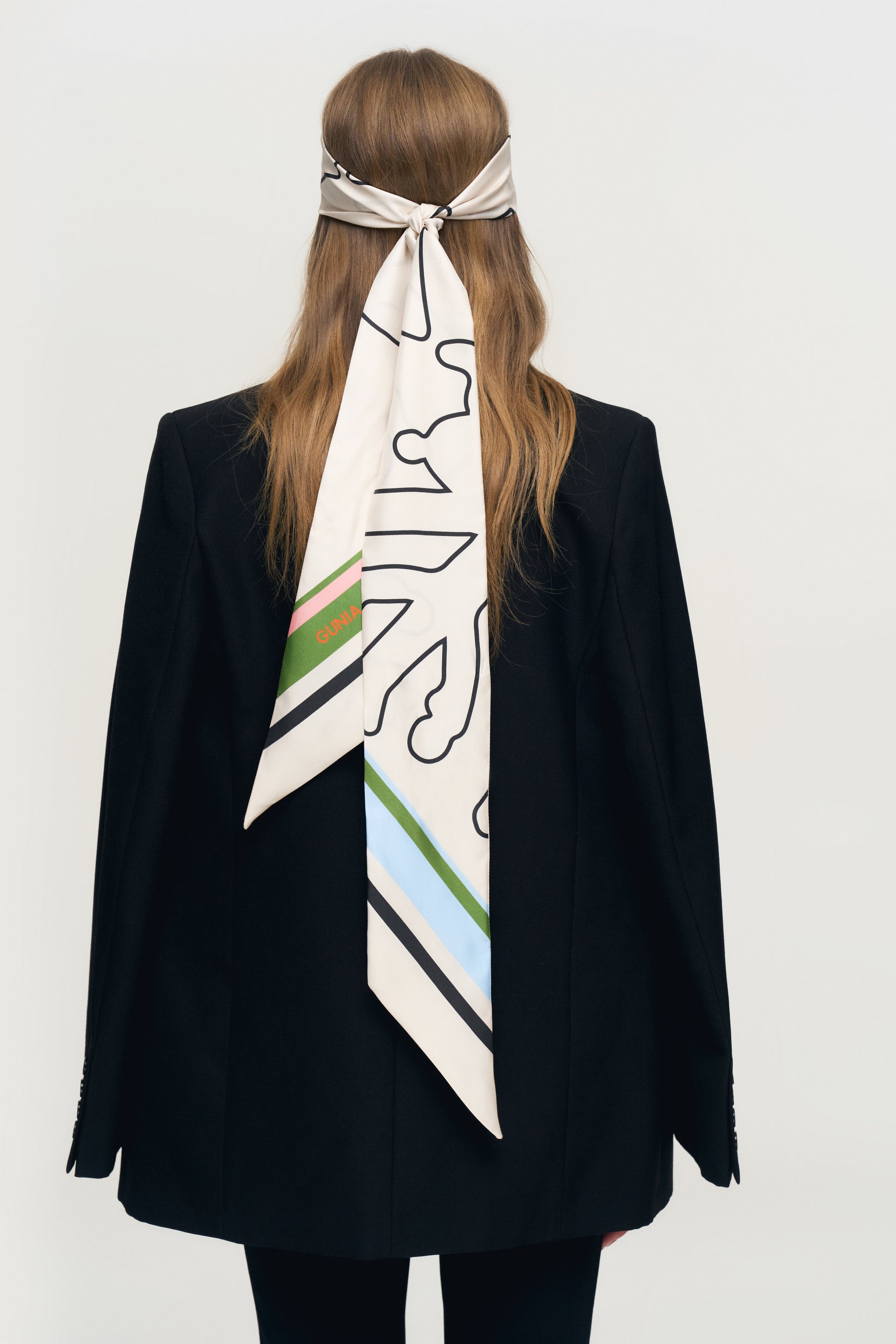 Silhouettes long milky headscarf slide 3