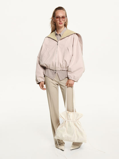 Riabchyk High-Collar Bomber Jacket