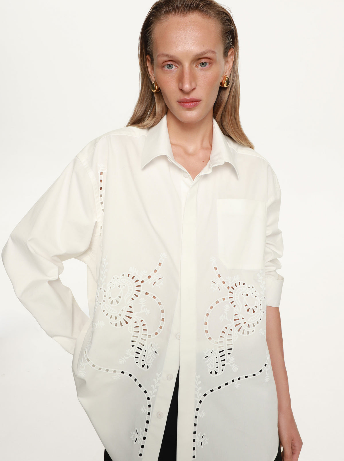 Olena Embroidered Shirt slide 2