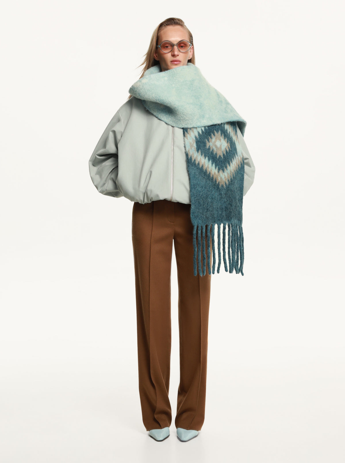 Geometria Scarf in Blue