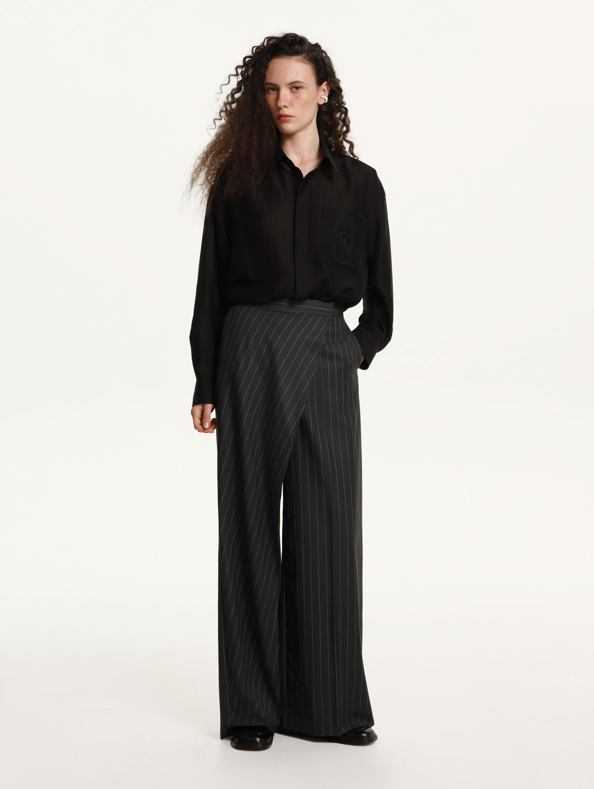 Striped Wrap Pants slide 2
