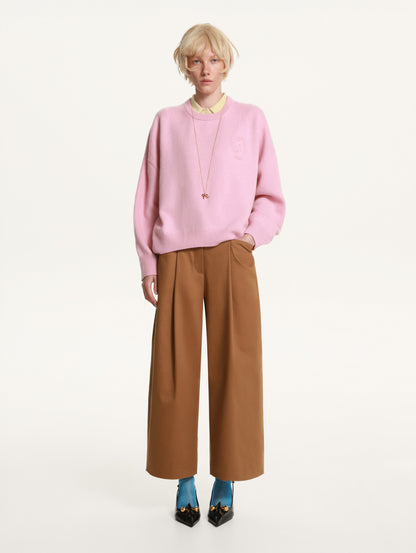 Marfa Cropped Pants in Brown