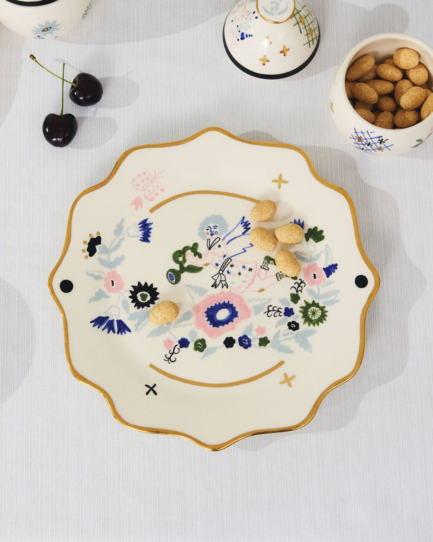 Square Plate Naïve Garden