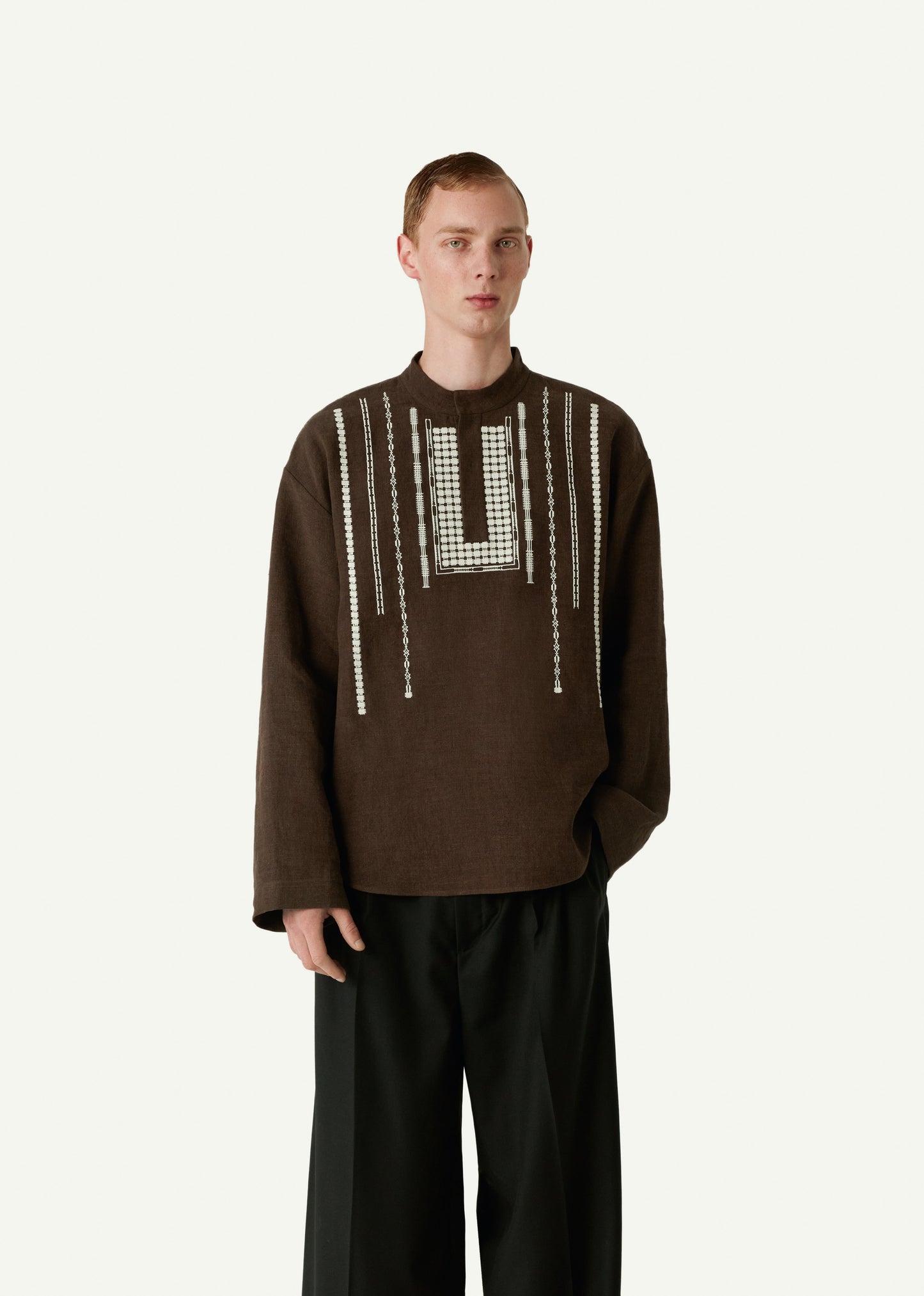 Yarema Male Shirt in brown