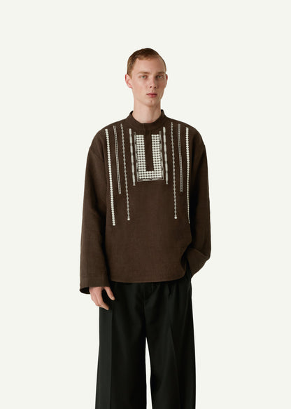 Yarema Male Shirt in brown