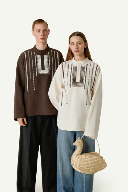 Yarema Male Shirt in brown