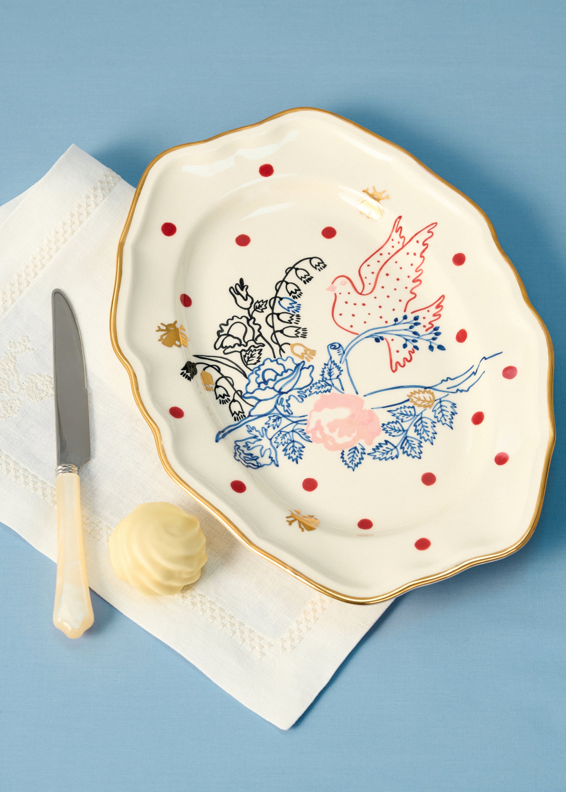 Dove Ornate Plate slide 2