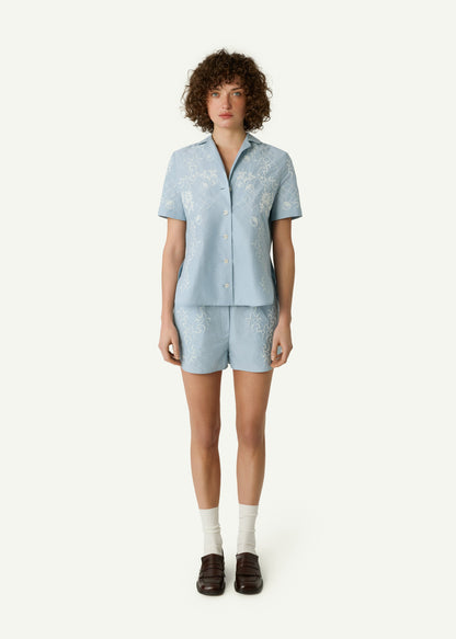 Shirt with Tyn Embroidery