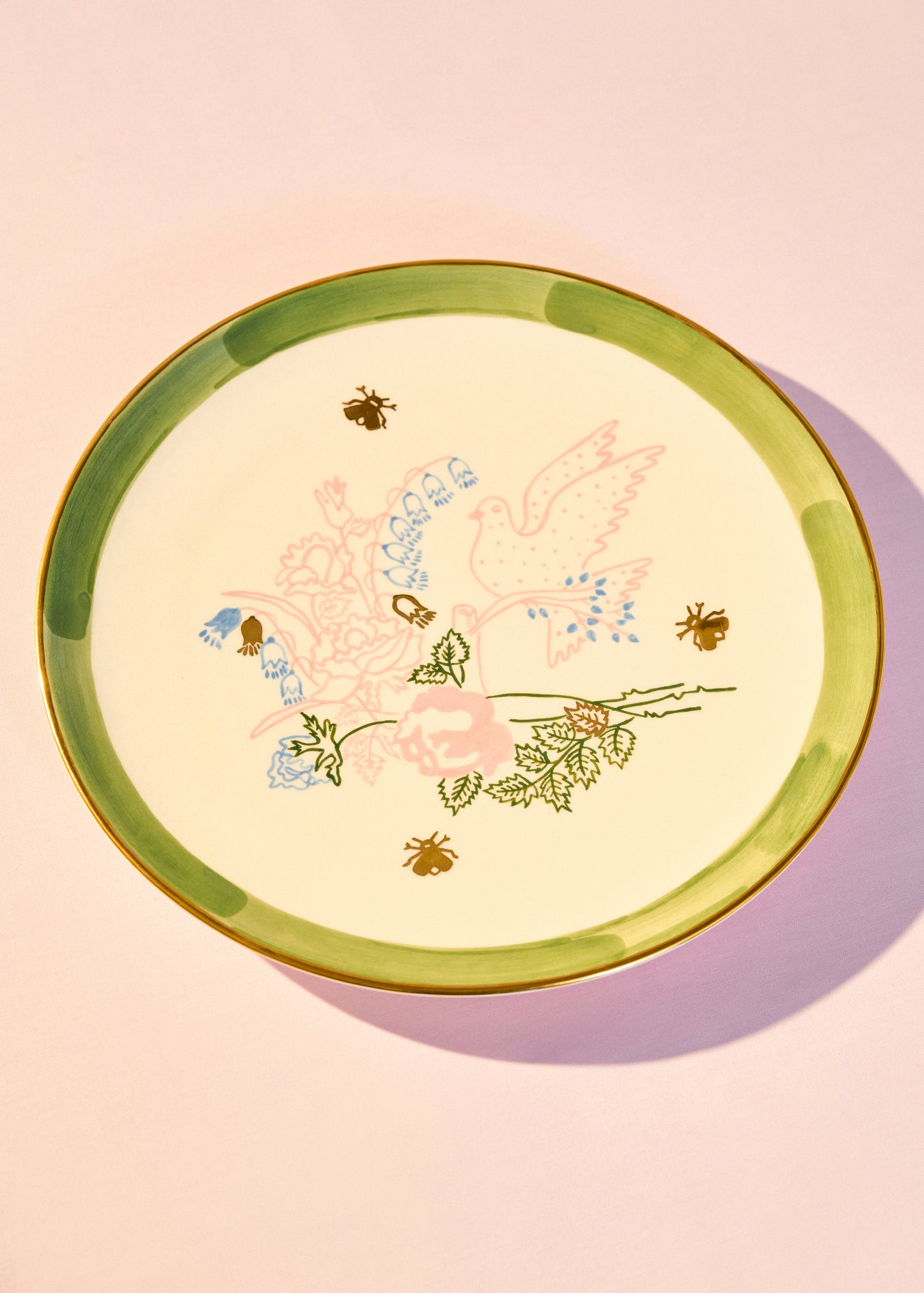 Dove Round Plate 24 cm