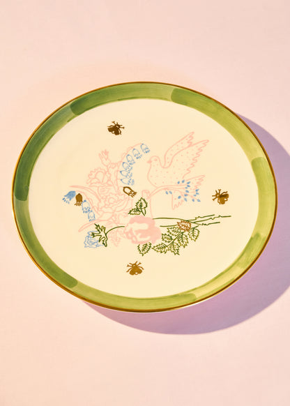 Dove Round Plate 24 cm